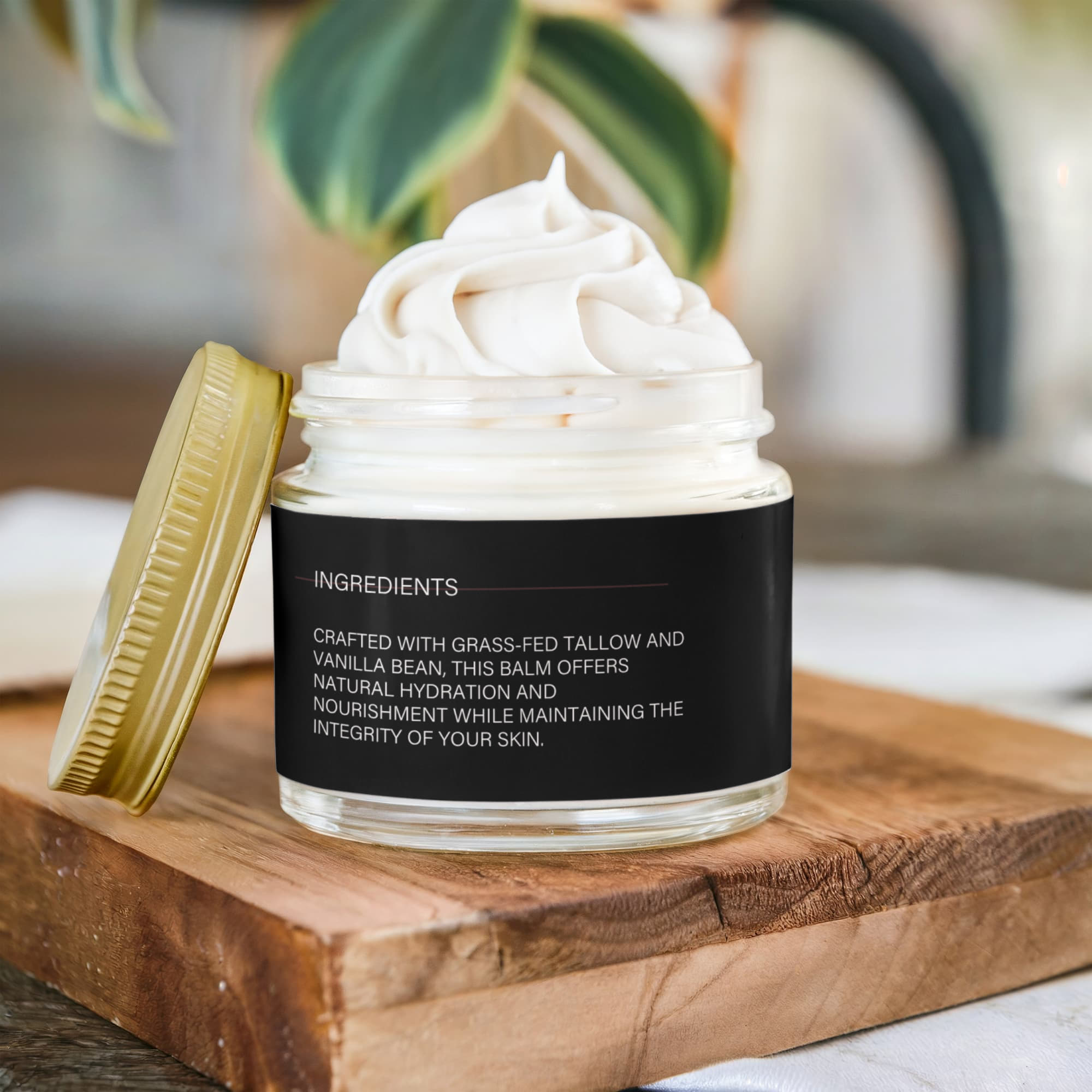Whipped Grass-Fed Tallow Balm with Vanilla Bean