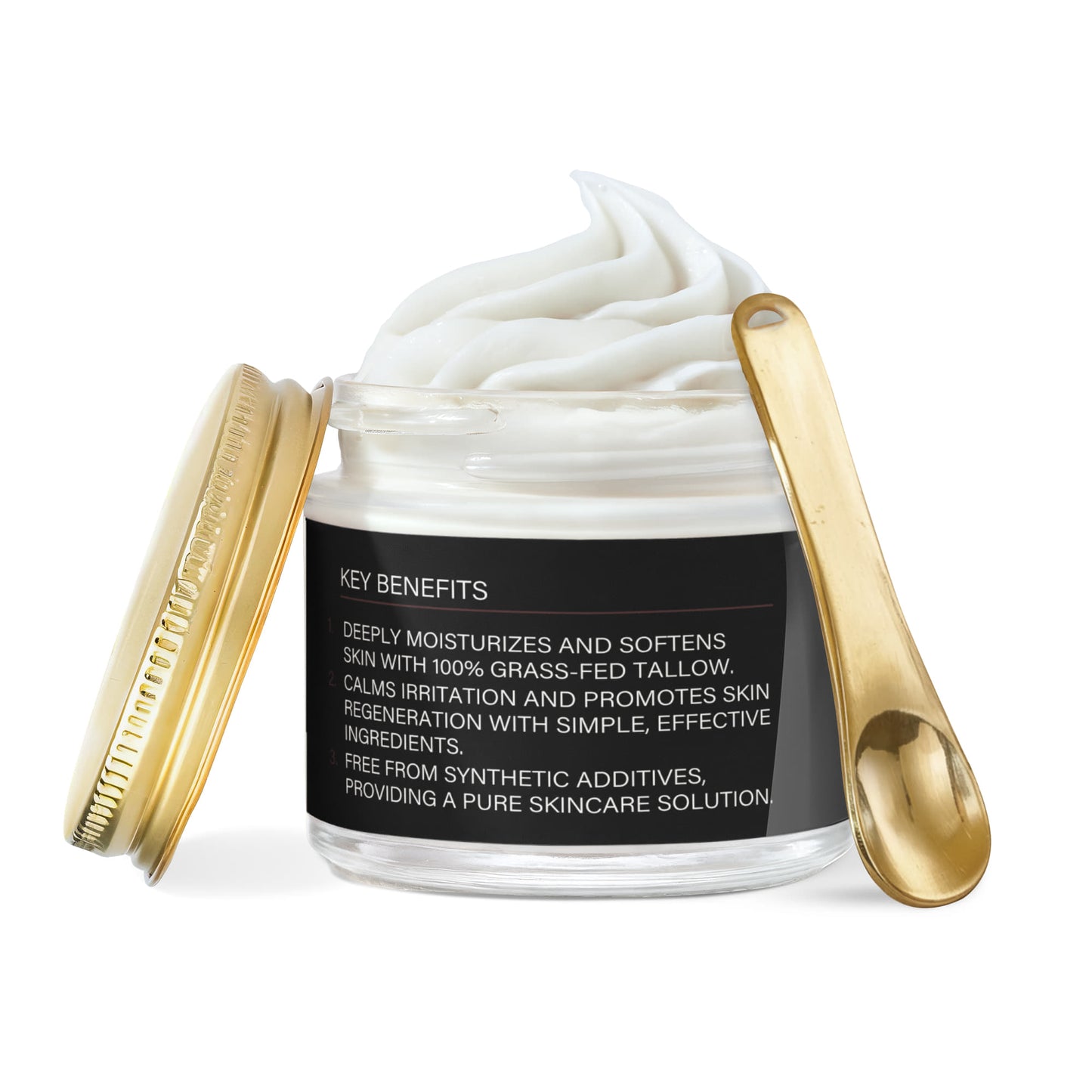 Whipped Grass-Fed Tallow Balm with Vanilla Bean